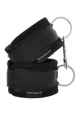 Sportsheets Soft Adjustable Cuffs — Black (Wrist/Ankle) - SS930-65
