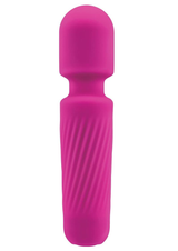 XGEN Bodywand Mini Wand Vibrator — Silicone, USB Rechargeable, Pink - X-BW186