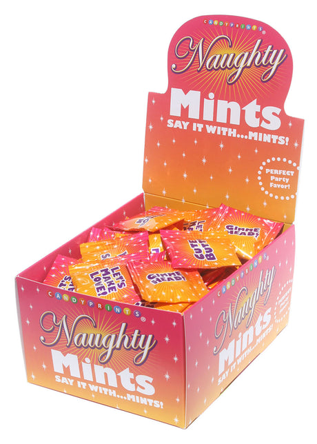 Little Genie Naughty Mints Display — 100 x 3.1g Peppermint Bags - CP-417