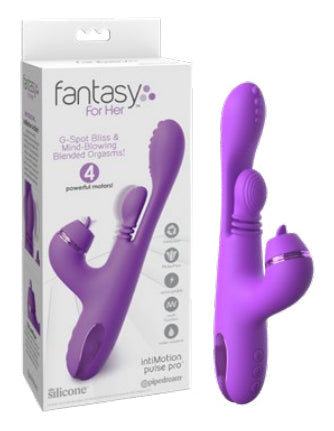 Pipedream Fantasy For Her IntiMotion Pulse Pro Rabbit Vibrator, Purple - PD4978-12