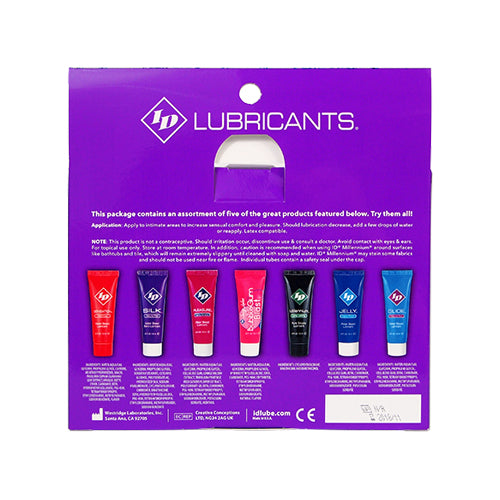 I.D. Lubricants Assorted 5-Pack Sampler — Personal Lubricants - ID-SPL-02