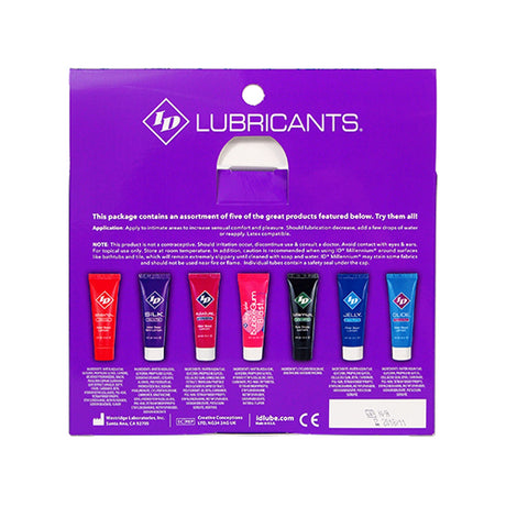 I.D. Lubricants Assorted 5-Pack Sampler — Personal Lubricants - ID-SPL-02