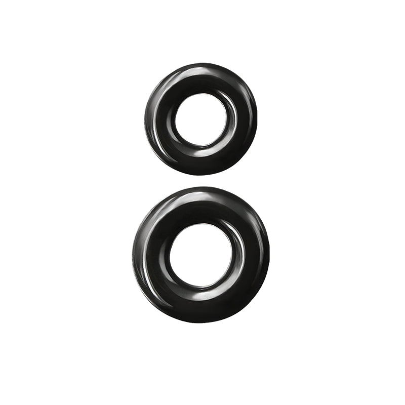 nsnovelties Renegade Double Stack Ring — Black - NSN-1111-73