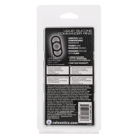 Alpha Liquid Silicone Commander Ring - Black