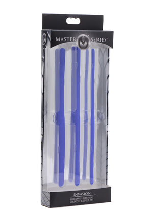 XR Brands Invasion Silicone Urethral Sound Trainer Set, 3-Piece (8 in) - MS-AE720