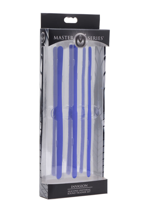 XR Brands Invasion Silicone Urethral Sound Trainer Set, 3-Piece (8 in) - MS-AE720