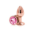 nsnovelties Rear Assets Anal Plug — Small Rose Gold - NSN0961-14