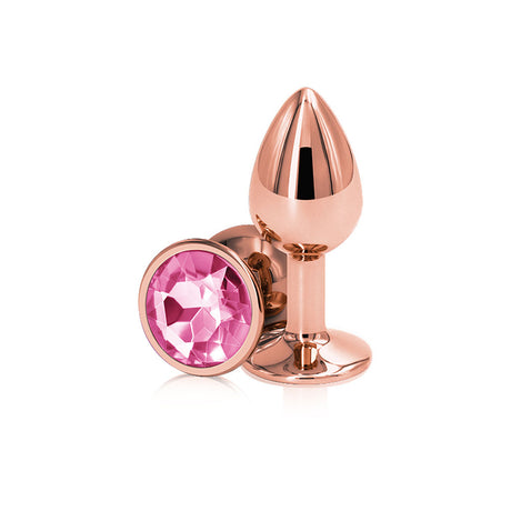 nsnovelties Rear Assets Anal Plug — Small Rose Gold - NSN0961-14
