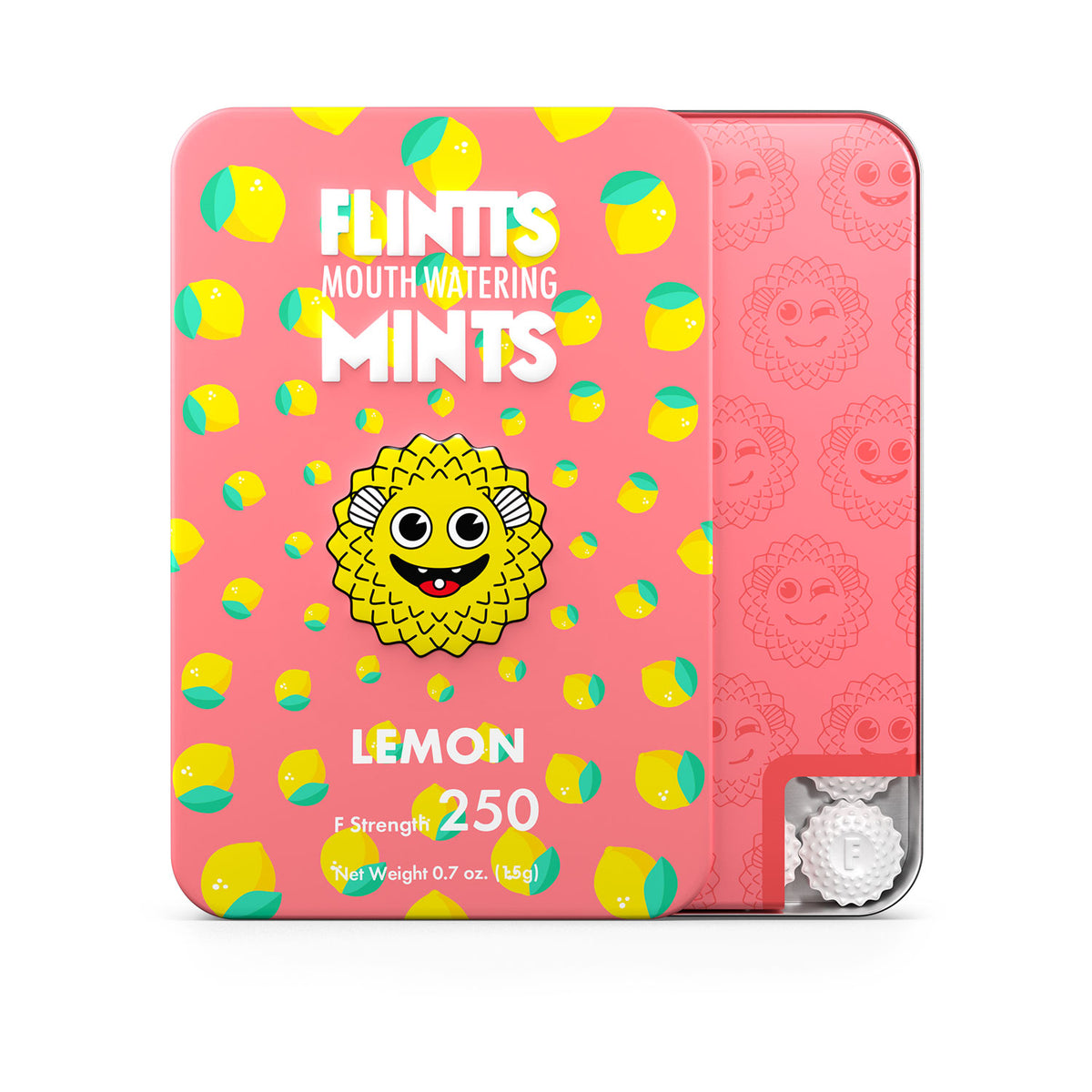Flintts Mints Flintts Mouth Watering Mints — Lemon F-Strength Tin (28–30 mints) - FM-LEMON