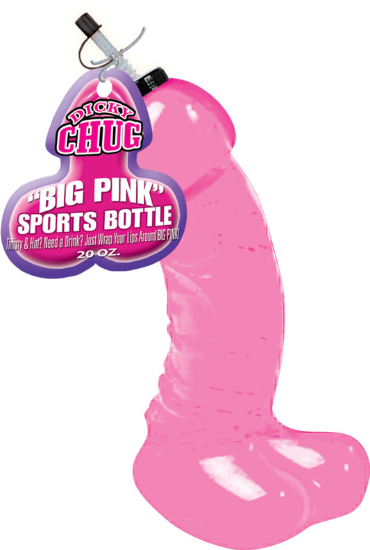 Hott Products Dicky Chug Sports Bottle — Big Pink, 20 fl. oz. - HTP2352