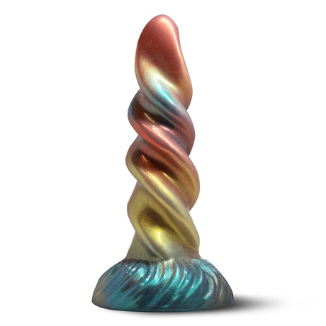 XR Brands Celina Fairy Silicone Dildo — 8.1" (Multi) - CC-AH941