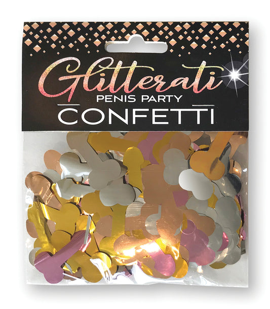 Little Genie Glitterati Novelty Party Confetti — Metallic, 4 Colors - CP-1033