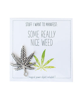 Warm Human Some Really Nice Weed Mini Card & Charm by Warm Human