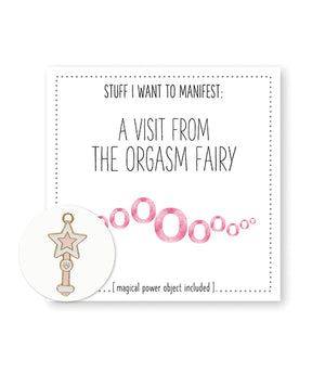 Warm Human A Visit From The Orgasm Fairy Mini Card & Charm by Warm Human