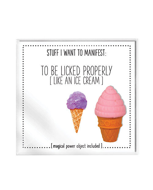 Warm Human To Be Licked Properly Mini Card & Charm by Warm Human