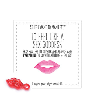Warm Human To Feel Like A Sex Goddess Mini Card & Charm by Warm Human