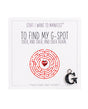 Warm Human Find My G Spot Mini Card & Charm by Warm Human