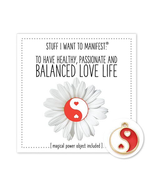Warm Human Healthy Balanced Love LIfe Mini Card & Charm by Warm Human