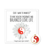 Warm Human Healthy Balanced Love LIfe Mini Card & Charm by Warm Human