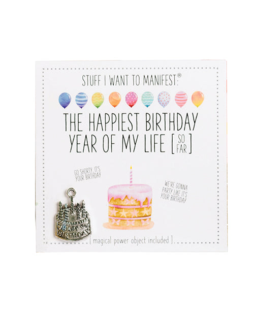 Warm Human The Best Birthday Year of My Life (So Far) Mini Card & Charm by Warm Human