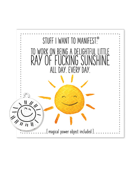 Warm Human Ray of Fucking Sunshine Mini Card & Charm by Warm Human