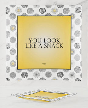 Warm Human You Look Like a Snack Glass Trinket Tray by Warm Human