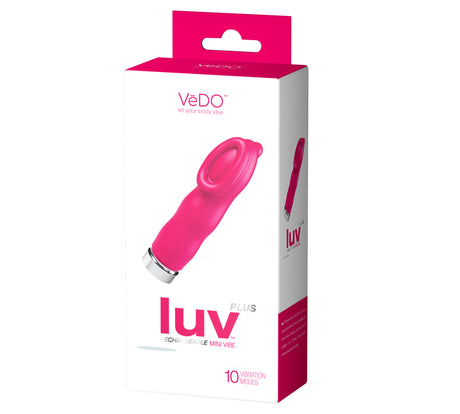 VeDO Luv Plus Rechargeable Mini Vibe — Hot in Bed Pink - VI-M0709