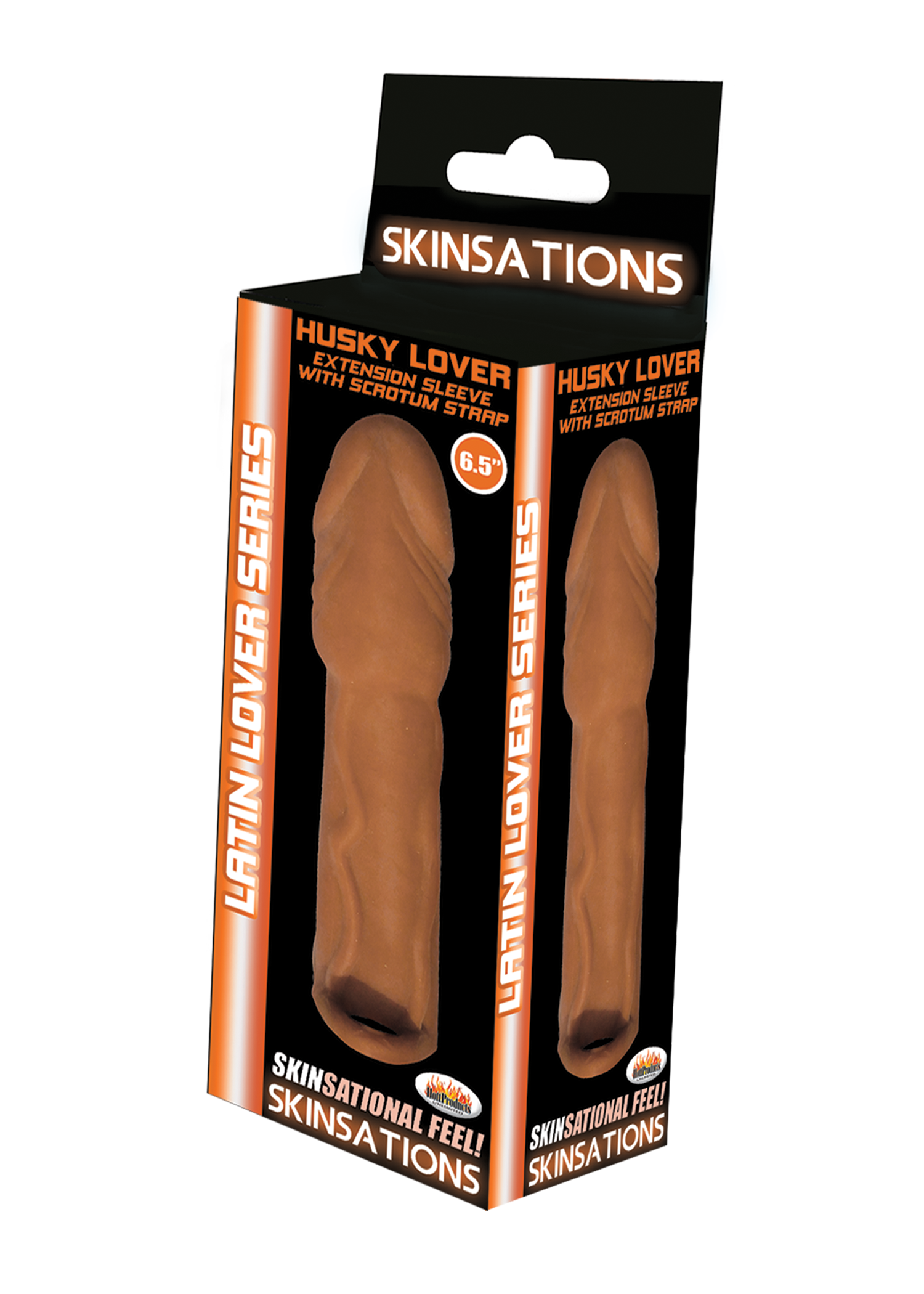 Skinsations Latin Lover Series Husky Lover 6.5 Inch - Brown by Hott Products