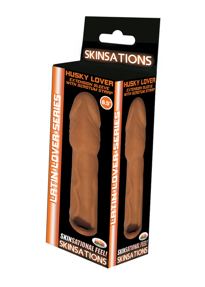 Skinsations Latin Lover Series Husky Lover 6.5 Inch - Brown by Hott Products