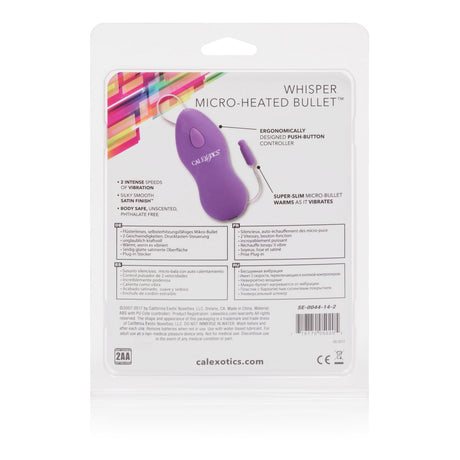 Whisper Micro Heated Bullet - Purple by CalExotics