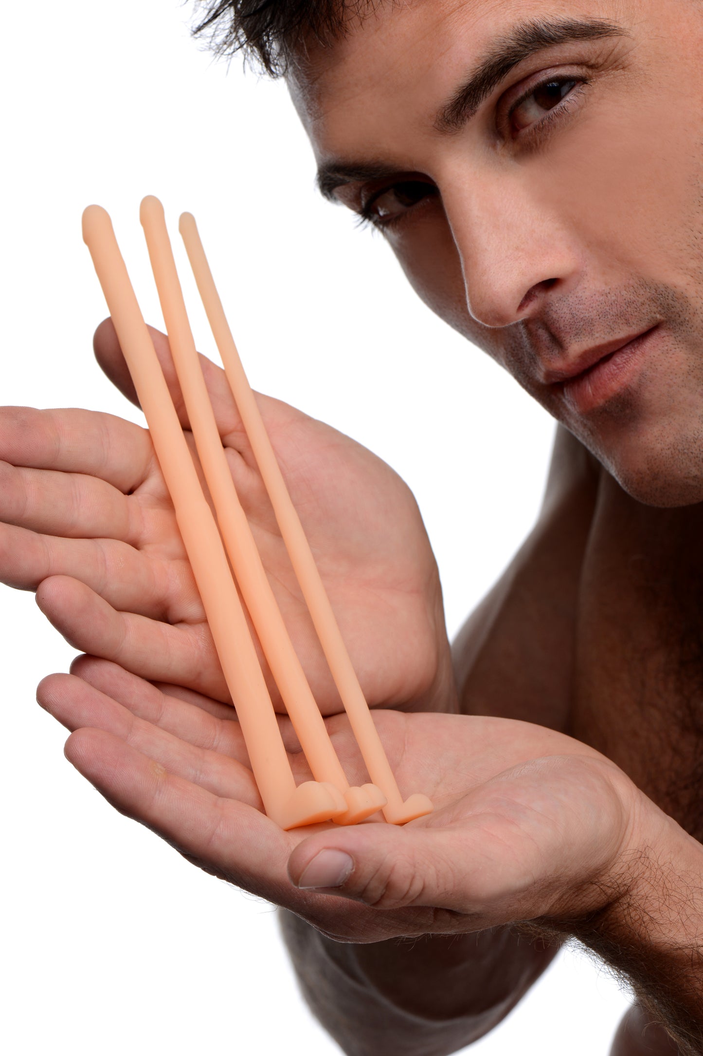 Master Series Dockers Silicone Urethral Sound Set - Flesh by XR Brands