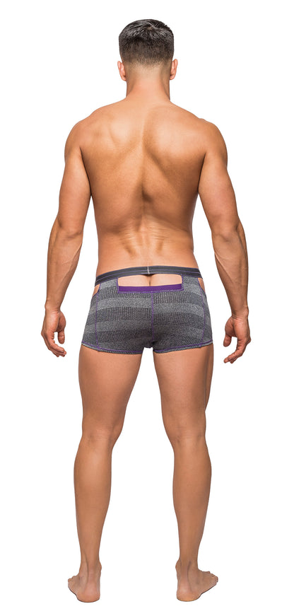 Heather Haze - Cutout Short - Small - Grey by Male Power