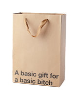 A Basic Gift For a Basic Bitch Gift Bag - Pack of 3 by Wood Rocket