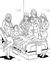 Wood Rocket XXX Nurses Coloring Book by Wood Rocket