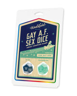 Wood Rocket Gay AF Gay Men Couples Sex Dice Game - Blue by Wood Rocket