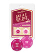 Wood Rocket Gay AF Lesbian Couples Sex Dice Game - Fuchsia by Wood Rocket
