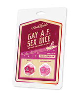 Wood Rocket Lesbian Couples Sex Dice — Fuchsia (Two 28mm Dice)