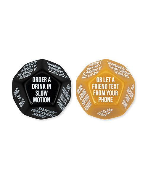 Wood Rocket Guys Night Out Do or Dare Dice Game - Black by Wood Rocket