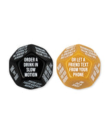 Wood Rocket Guys Night Out Do or Dare Dice Game - Black by Wood Rocket