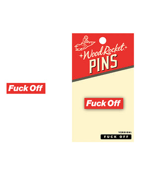 Wood Rocket Fuck Off Enamel Pin by Wood Rocket