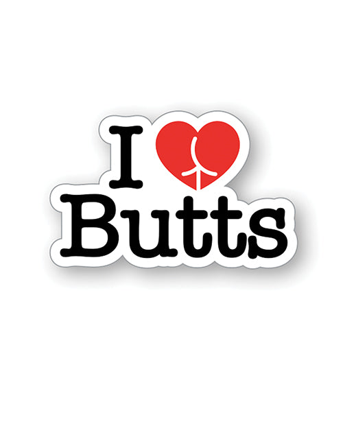 Wood Rocket I Love Butts Enamel Pin by Wood Rocket