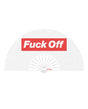 Wood Rocket Fuck Off Fan - White/Red by Wood Rocket