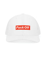 Wood Rocket Fuck Off Trucker Hat - White by Wood Rocket
