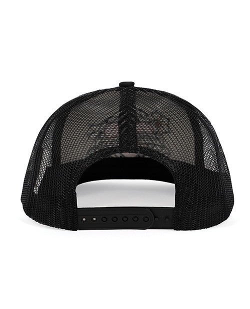 Wood Rocket Tattoo Heart Mother Fucker Trucker Hat - Black/White by Wood Rocket