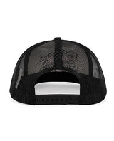 Wood Rocket Tattoo Heart Mother Fucker Trucker Hat - Black/White by Wood Rocket