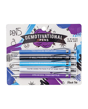 Wood Rocket Demotivational Pens - 5 Pack by Wood Rocket
