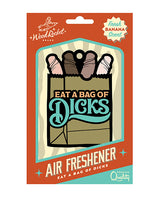 Wood Rocket Eat A Bag Of Dicks Air Freshener - Banana by Wood Rocket