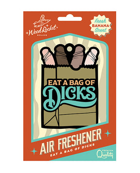 Wood Rocket Eat A Bag Of Dicks Air Freshener - Banana by Wood Rocket