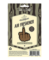 Wood Rocket Middle Finger Brown Air Freshener - Cologne by Wood Rocket