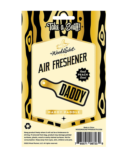 Wood Rocket Daddy Paddle Air Freshener - Peach by Wood Rocket
